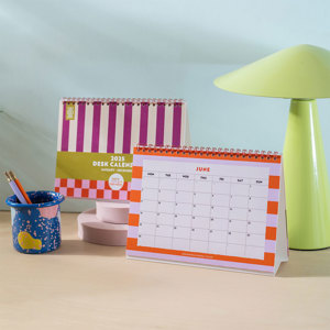 Good Tuesday 2025 Desk Calendar Checks & Stripes